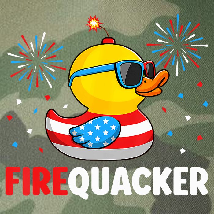 4th Of July Duck Firequacker Patriotic Fourth Of July Funny Legacy Tie Dye Trucker Hat
