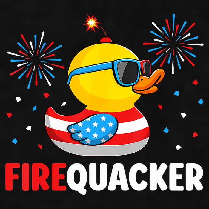 4th Of July Duck Firequacker Patriotic Fourth Of July Funny Ladies PosiCharge Tri-Blend Wicking Tank