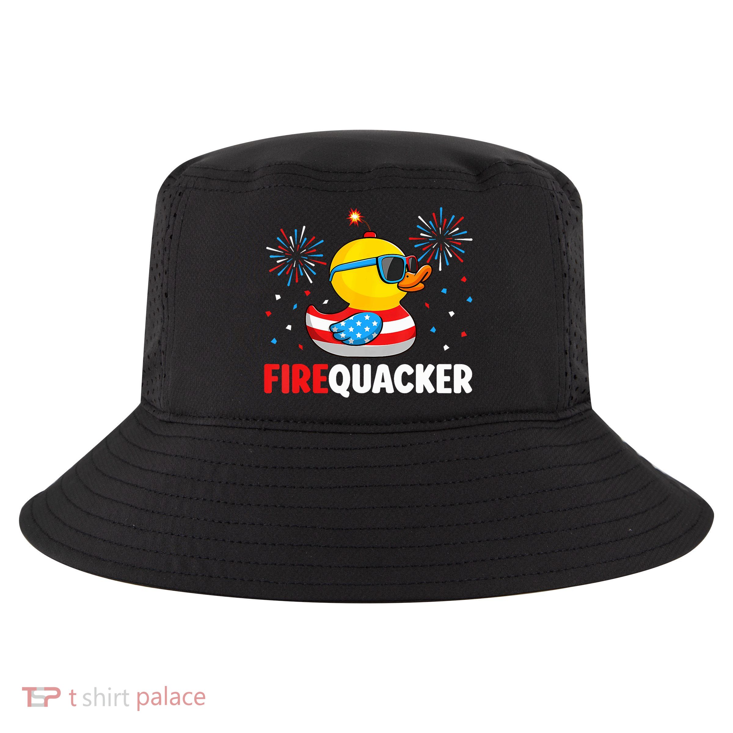 4th Of July Duck Firequacker Patriotic Fourth Of July Funny Cool Comfort Performance Bucket Hat