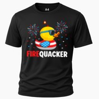 4th Of July Duck Firequacker Patriotic Fourth Of July Funny Performance Shirt