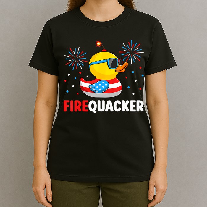 4th Of July Duck Firequacker Patriotic Fourth Of July Funny T-Shirt
