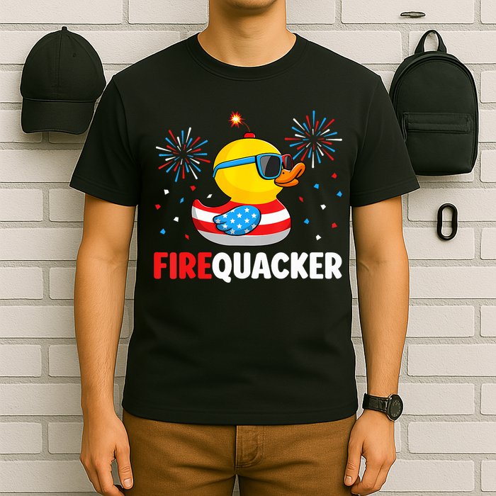 4th Of July Duck Firequacker Patriotic Fourth Of July Funny T-Shirt