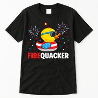 4th Of July Duck Firequacker Patriotic Fourth Of July Funny Tall T-Shirt