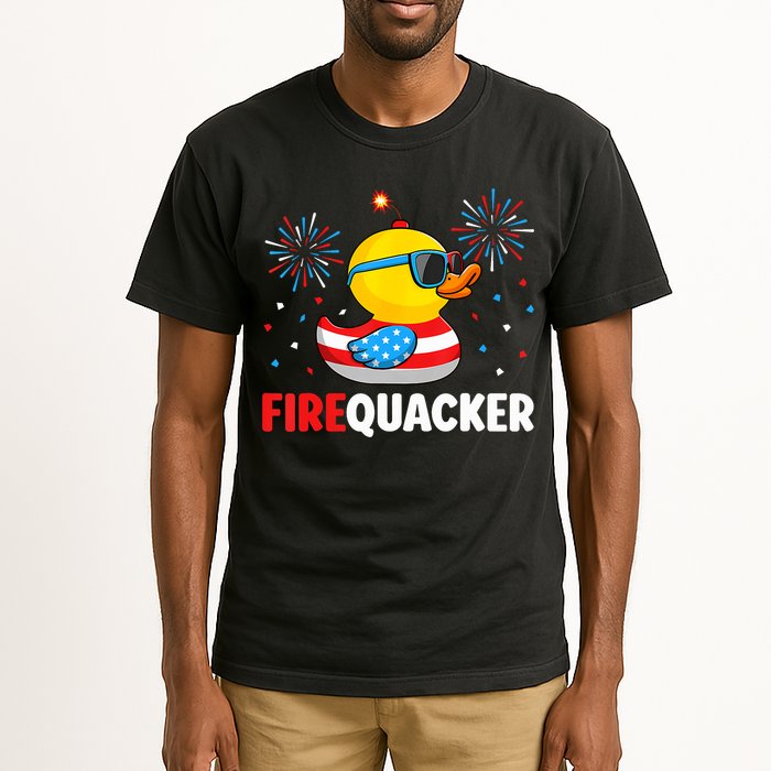 4th Of July Duck Firequacker Patriotic Fourth Of July Funny Tall T-Shirt