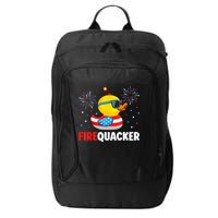 4th Of July Duck Firequacker Patriotic Fourth Of July Funny City Backpack
