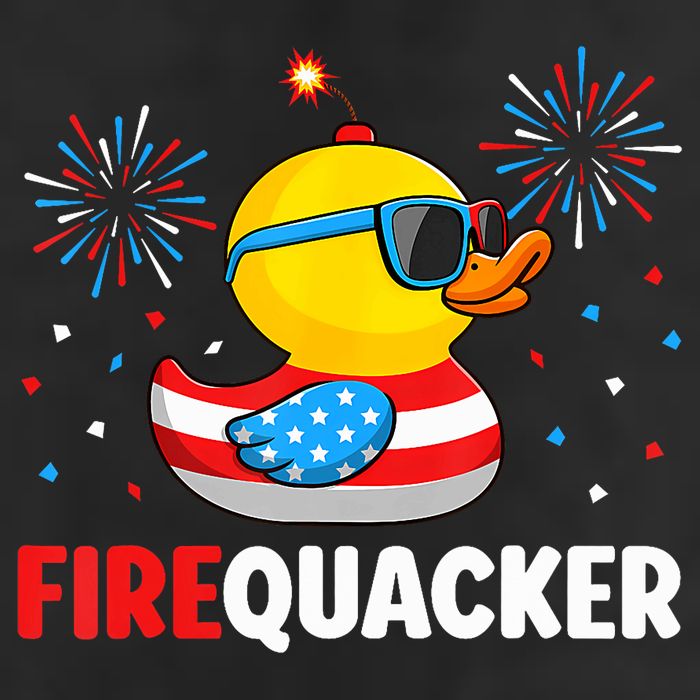 4th Of July Duck Firequacker Patriotic Fourth Of July Funny 25L Jumbo Tote