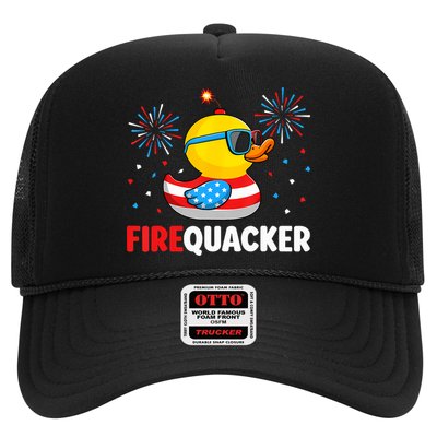 4th Of July Duck Firequacker Patriotic Fourth Of July Funny Trucker Hat