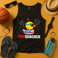 4th Of July Duck Firequacker Patriotic Fourth Of July Funny Tank Top