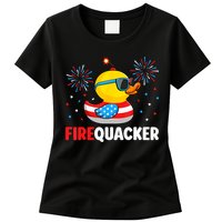 4th Of July Duck Firequacker Patriotic Fourth Of July Funny Womens T-Shirt