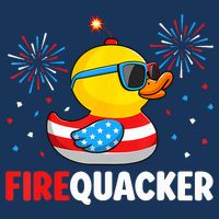 4th Of July Duck Firequacker Patriotic Fourth Of July Funny Infant Baby Jersey Bodysuit