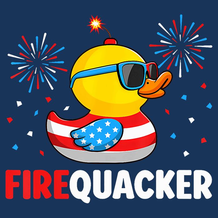 4th Of July Duck Firequacker Patriotic Fourth Of July Funny Infant Baby Jersey Bodysuit