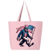 4th Of July Bigfoot Sasquatch American Flag Usa 25L Jumbo Tote