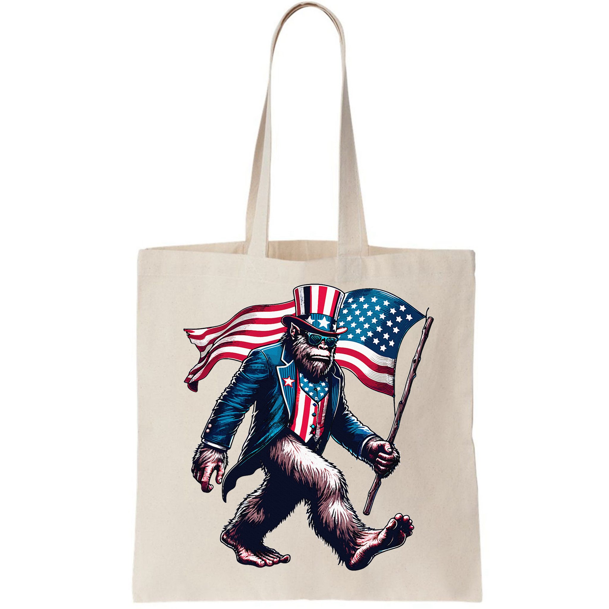 4th Of July Bigfoot Sasquatch American Flag Usa Bag