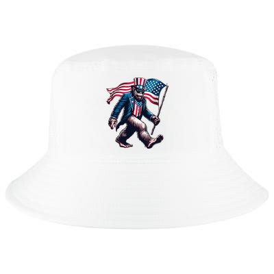 4th Of July Bigfoot Sasquatch American Flag Usa Cool Comfort Performance Bucket Hat