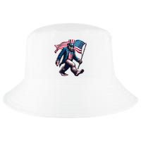 4th Of July Bigfoot Sasquatch American Flag Usa Cool Comfort Performance Bucket Hat