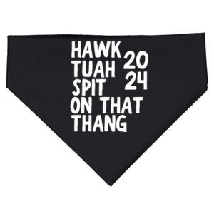 4th Of July Patriotic Usa Hawk Tuah Spit On That Thing USA-Made Doggie Bandana