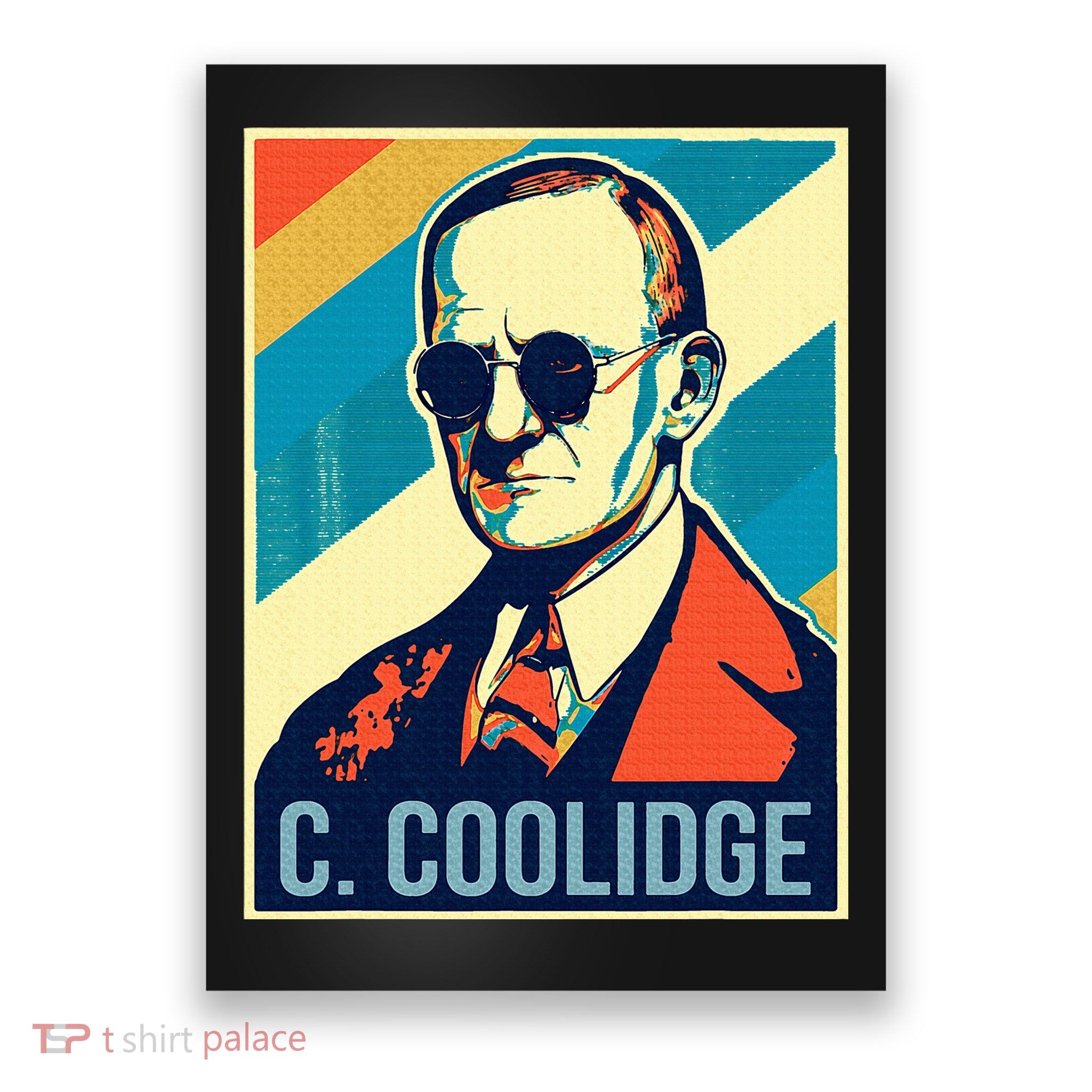 4th Of July Calvin Coolidge President Retro Patriotic Poster