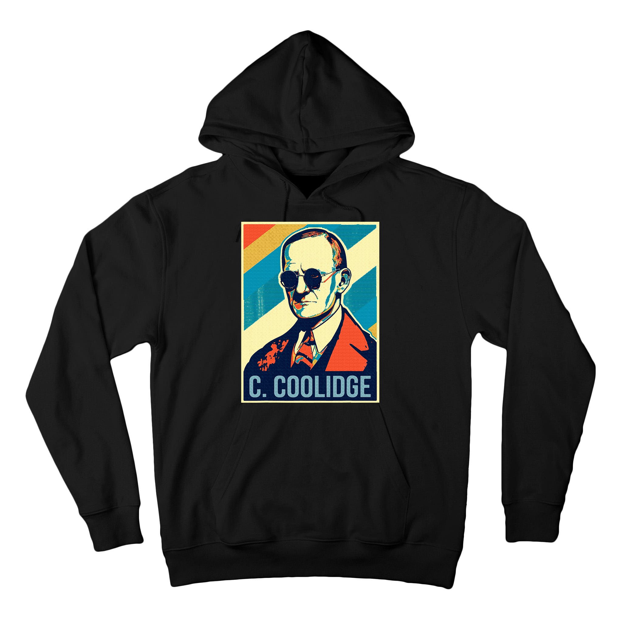 4th Of July Calvin Coolidge President Retro Patriotic Tall Hoodie
