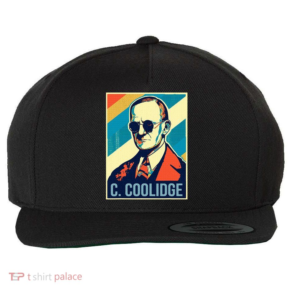 4th Of July Calvin Coolidge President Retro Patriotic Wool Snapback Cap