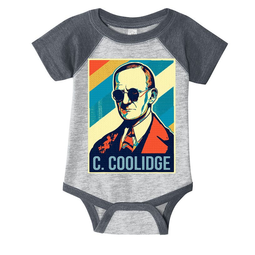 4th Of July Calvin Coolidge President Retro Patriotic Infant Baby Jersey Bodysuit