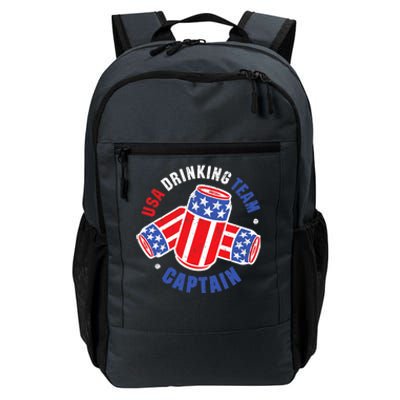 4th Of July Beer Can Flag Design USA Drinking Team Tees Daily Commute Backpack