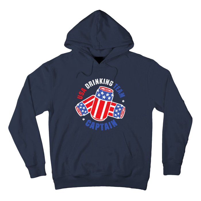 4th Of July Beer Can Flag Design USA Drinking Team Tees Hoodie