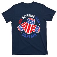 4th Of July Beer Can Flag Design USA Drinking Team Tees T-Shirt