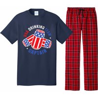 4th Of July Beer Can Flag Design USA Drinking Team Tees Pajama Set