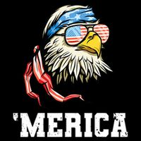 4th Of July Merica Usa Flag Bald Eagle Patriotic Veteran City Backpack