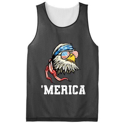 4th Of July Merica Usa Flag Bald Eagle Patriotic Veteran Mesh Reversible Basketball Jersey Tank