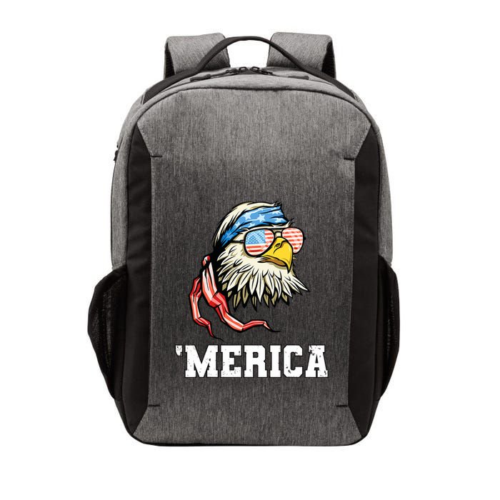 4th Of July Merica Usa Flag Bald Eagle Patriotic Veteran Vector Backpack