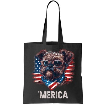 4th Of July Patriotic Brussels Griffon Dog Merica Bag