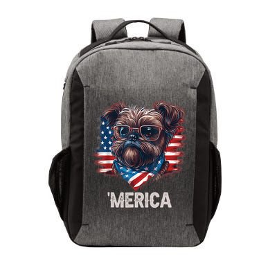 4th Of July Patriotic Brussels Griffon Dog Merica Vector Backpack