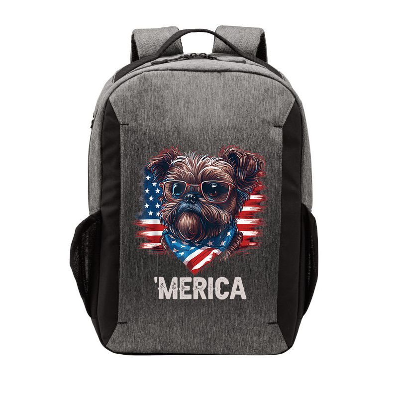 4th Of July Patriotic Brussels Griffon Dog Merica Vector Backpack