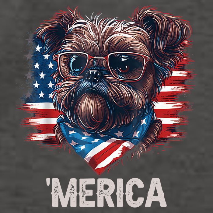4th Of July Patriotic Brussels Griffon Dog Merica Vector Backpack
