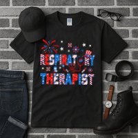 4th Of July For Wo Stethoscope Respiratory Therapist RT Tall T-Shirt