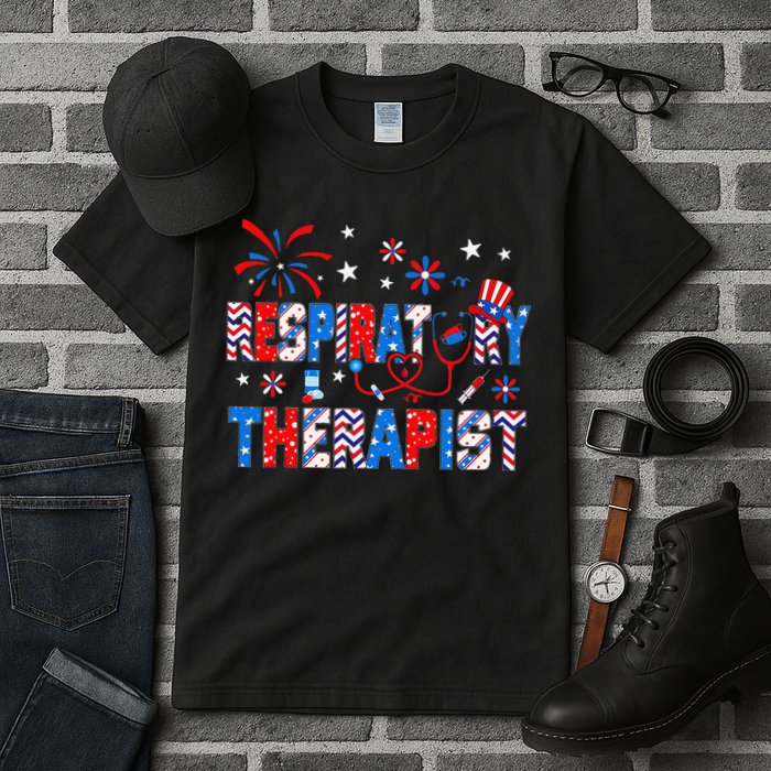 4th Of July For Wo Stethoscope Respiratory Therapist RT Tall T-Shirt