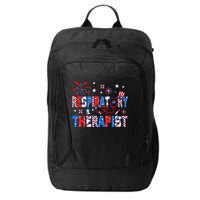 4th Of July For Wo Stethoscope Respiratory Therapist RT City Backpack