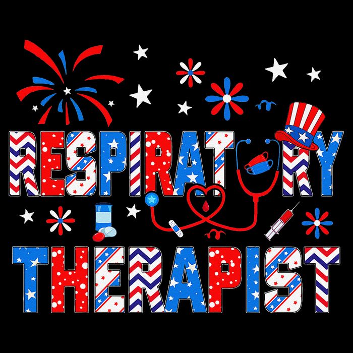 4th Of July For Wo Stethoscope Respiratory Therapist RT City Backpack