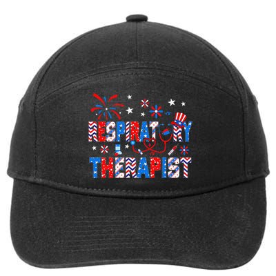 4th Of July For Wo Stethoscope Respiratory Therapist RT 7-Panel Snapback Hat