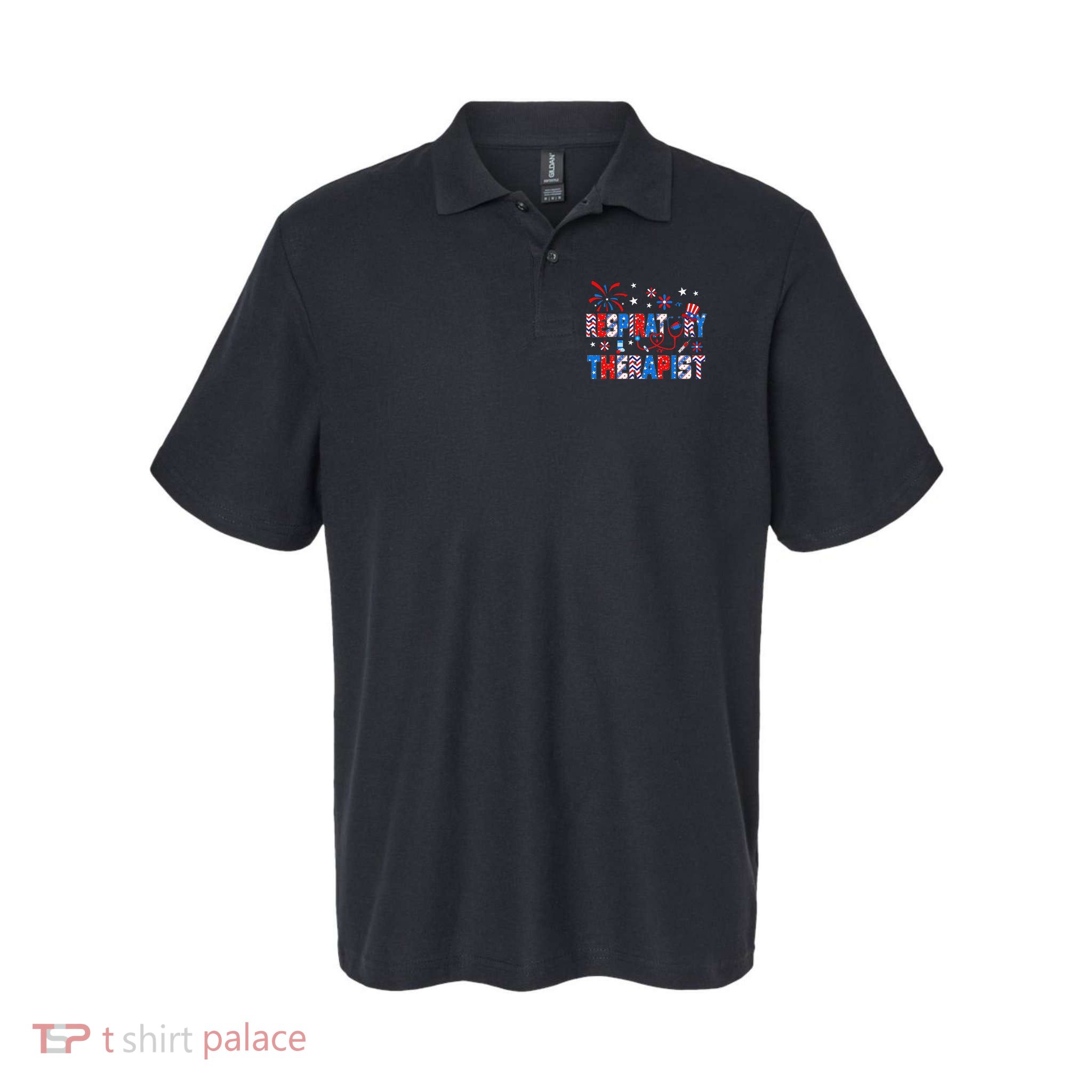 4th Of July For Wo Stethoscope Respiratory Therapist RT Polo