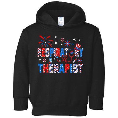 4th Of July For Wo Stethoscope Respiratory Therapist RT Toddler Hoodie