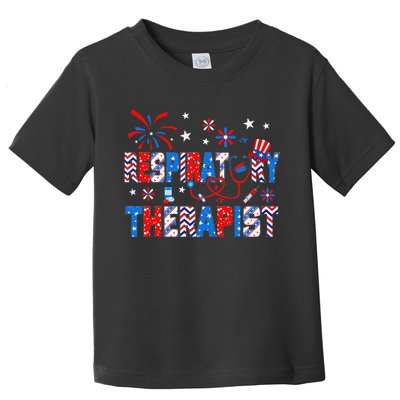 4th Of July For Wo Stethoscope Respiratory Therapist RT Toddler T-Shirt