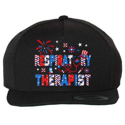 4th Of July For Wo Stethoscope Respiratory Therapist RT Wool Snapback Cap