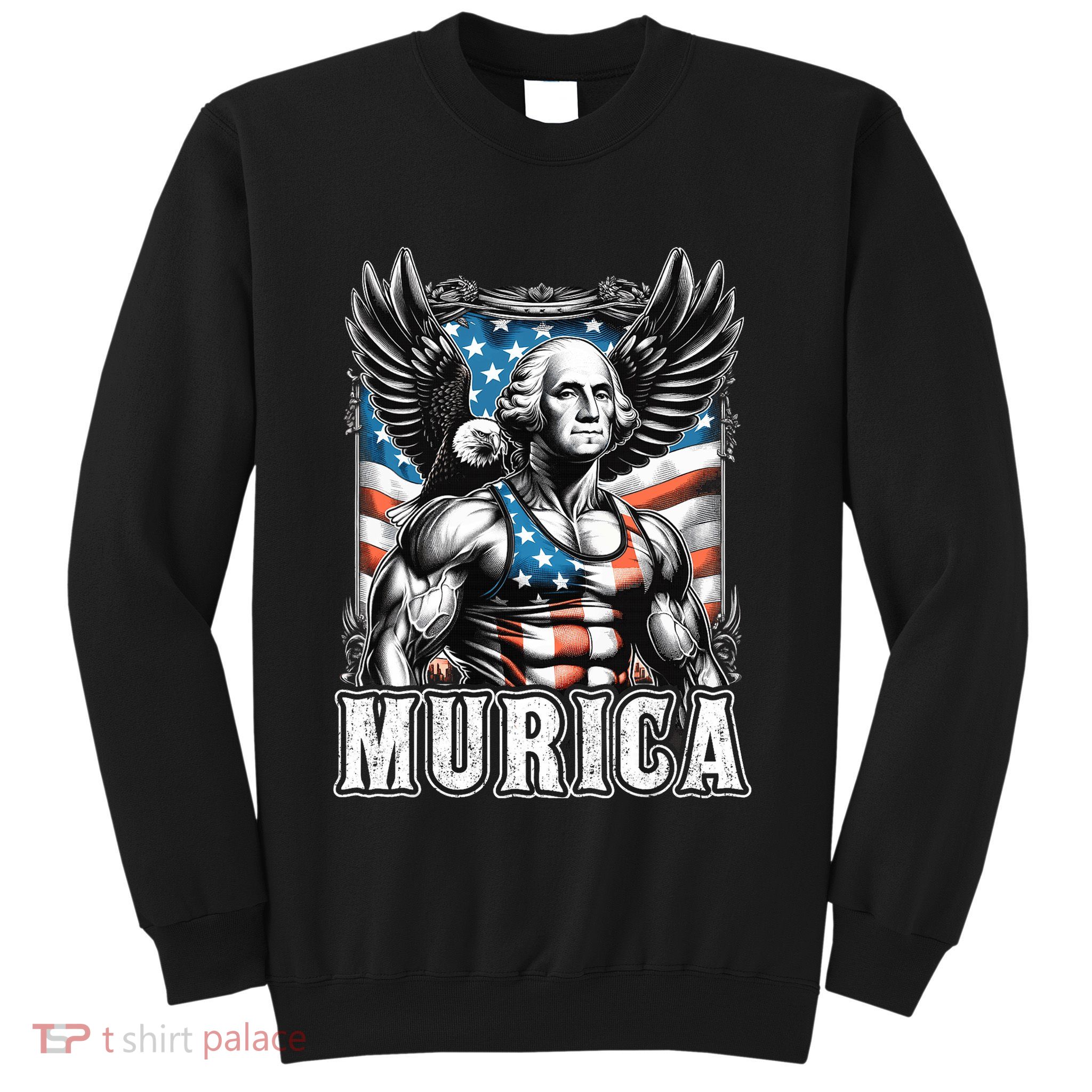 4th Of July Patriotic Funny George Washington July 4th Usa Sweatshirt