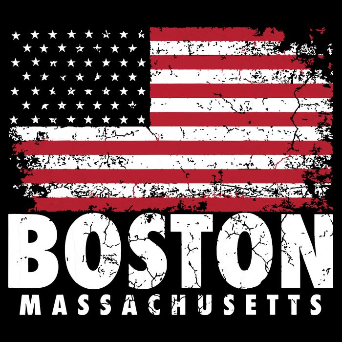4th Of July Boston Massachusetts American Flag 16 in Basic Backpack