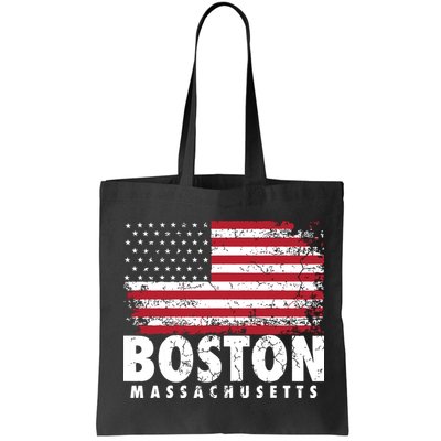 4th Of July Boston Massachusetts American Flag Bag