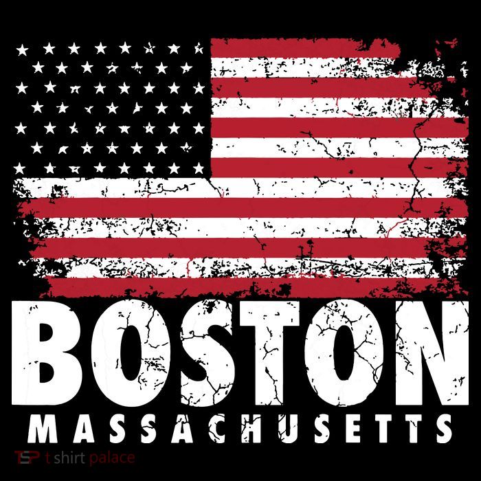 4th Of July Boston Massachusetts American Flag Baby Bodysuit