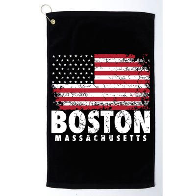 4th Of July Boston Massachusetts American Flag Golf Towel