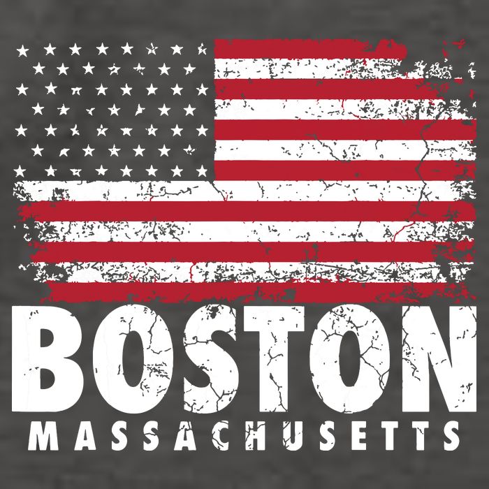 4th Of July Boston Massachusetts American Flag Vector Backpack